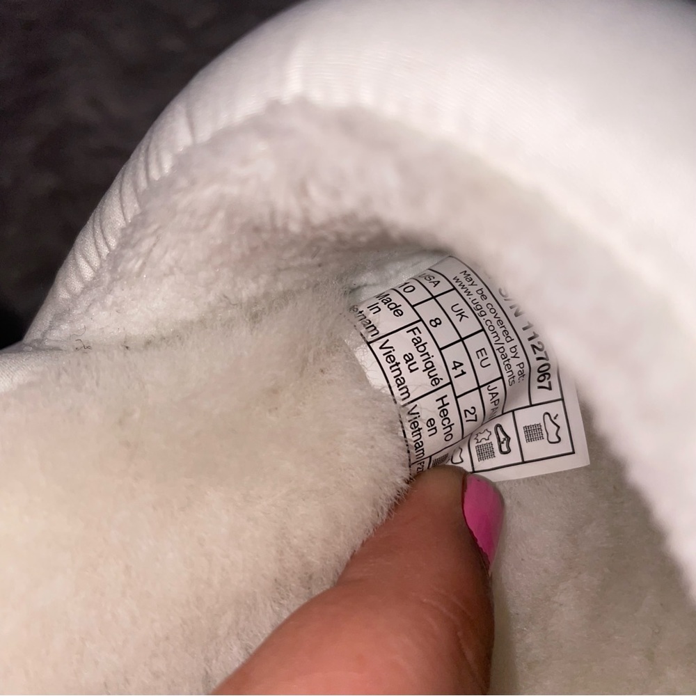 Ugg Treadlite White Chunky Platform Slides Large … - image 7